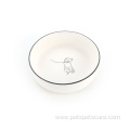 Pet Drink Food Ceramic Bowl For Cat Dog